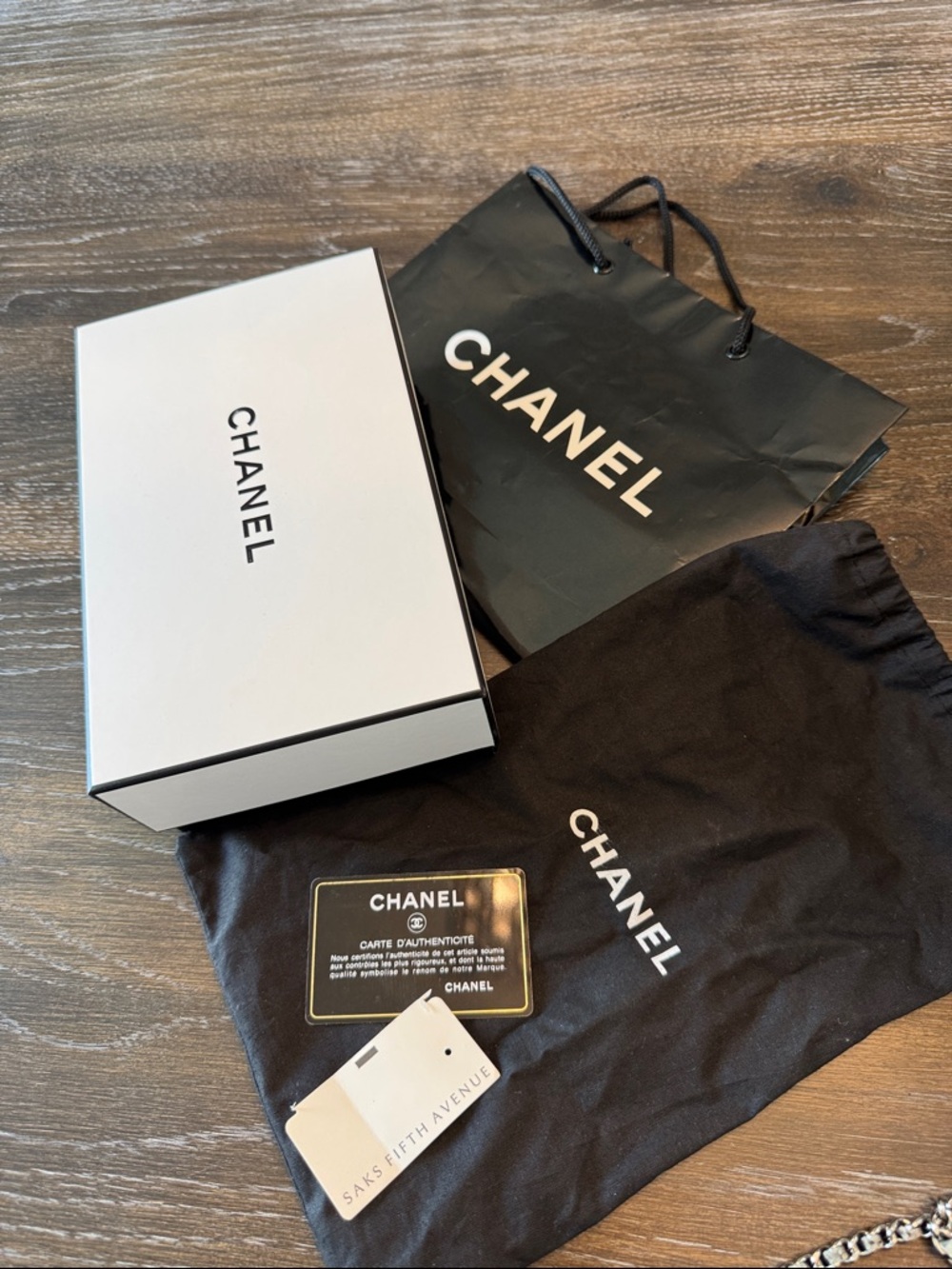 CHANEL Timeless Black Wallet on Chain Caviar - Picture 2 of 15